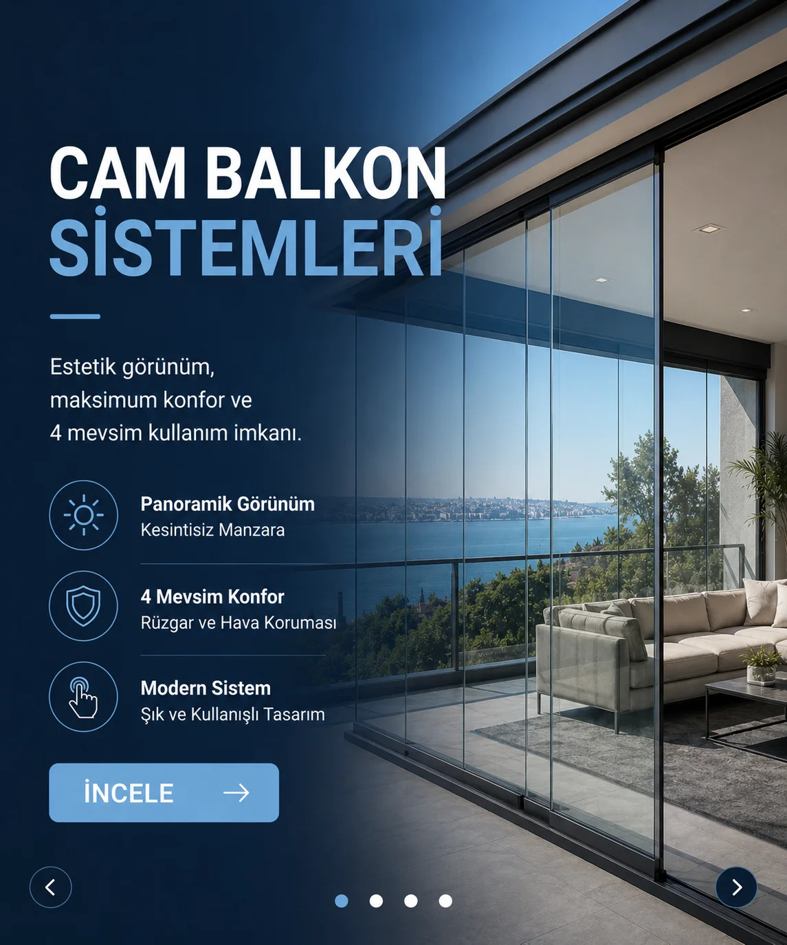 Cam Balkon mobil slider görseli 1