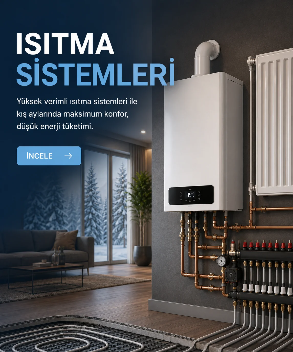 Isıtma Sistemleri mobil slider görseli 1